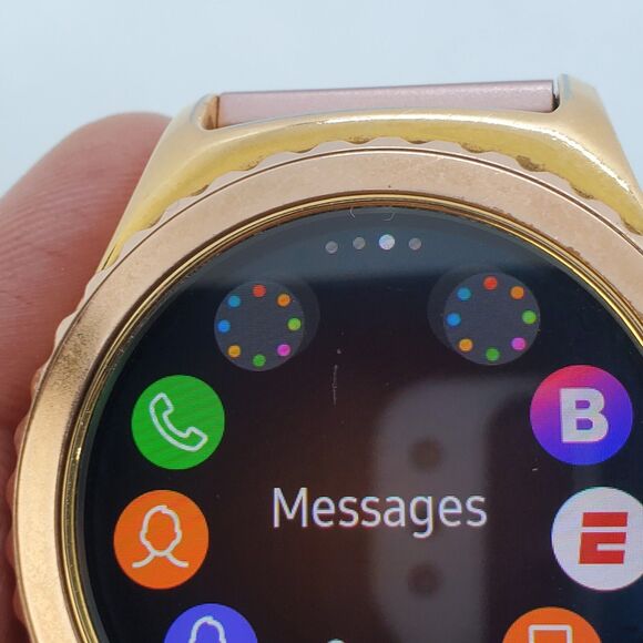 Samsung Galaxy Gear S2 40MM Rose Gold Case Rose Gold Milanese Band Working - Picture 5 of 16